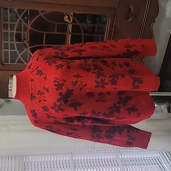 Liz Claiborne Womens Mock Neck Long Sleeve Floral Pullover Sweater Size 1X - Picture 3 of 13